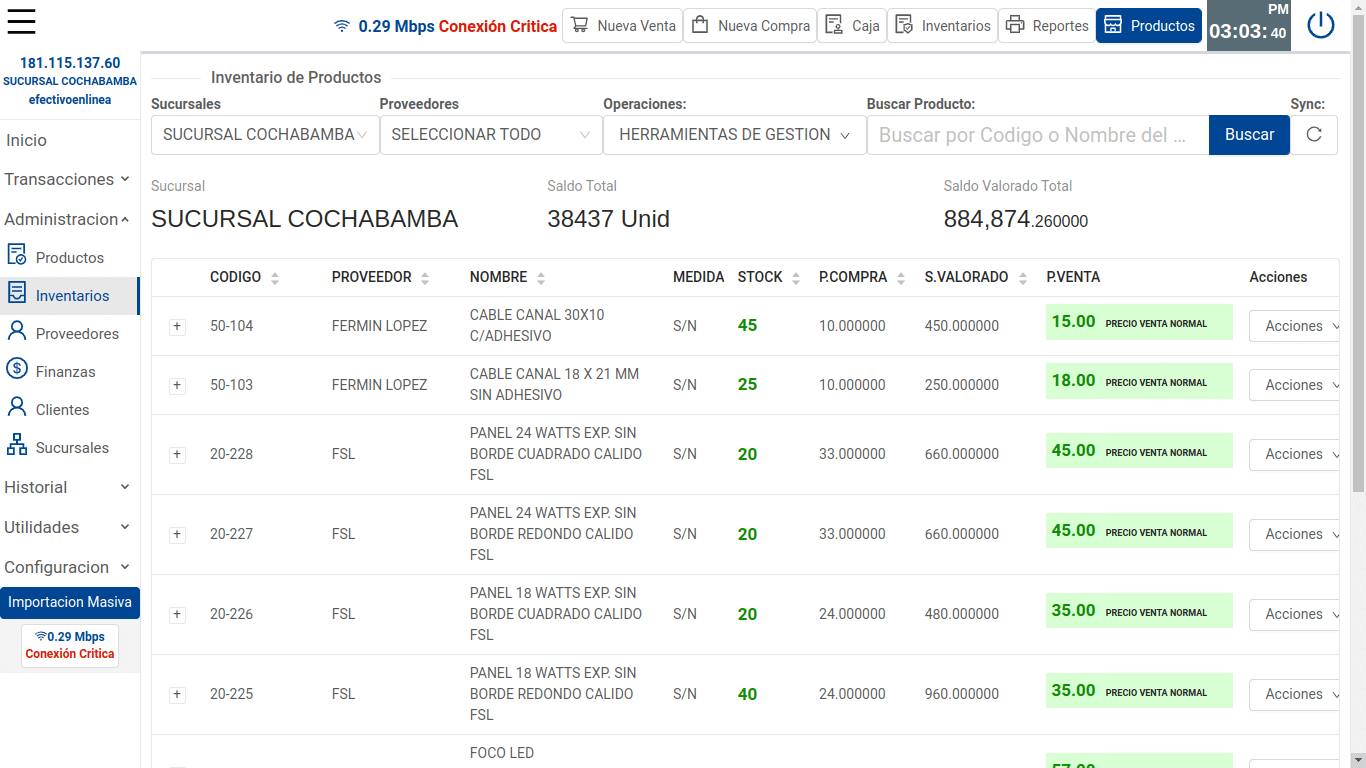 Inventarios